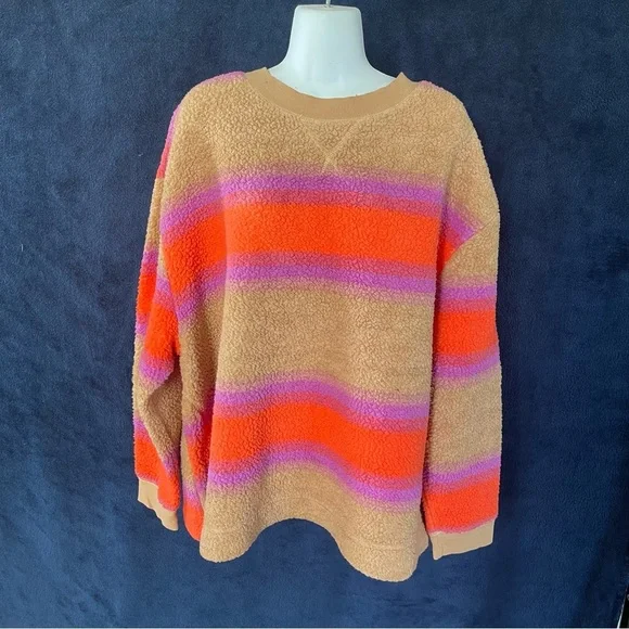 Koolburra by UGGS tan orange and purple sweater size 3XL - Picture 2 of 6